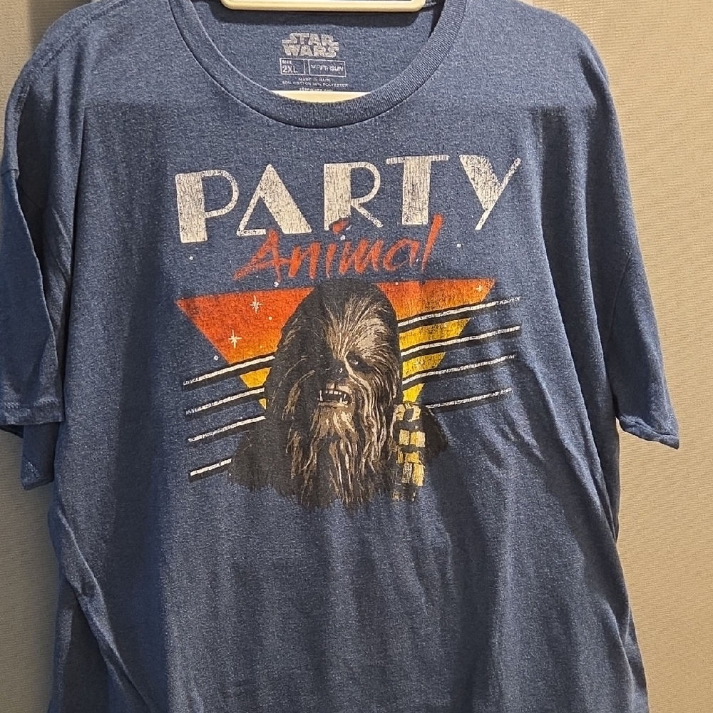 Star Wars Blue Chewbacca Party Tee